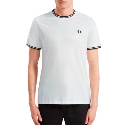 T-shirt Fred Perry T-shirt Twin Tipped White